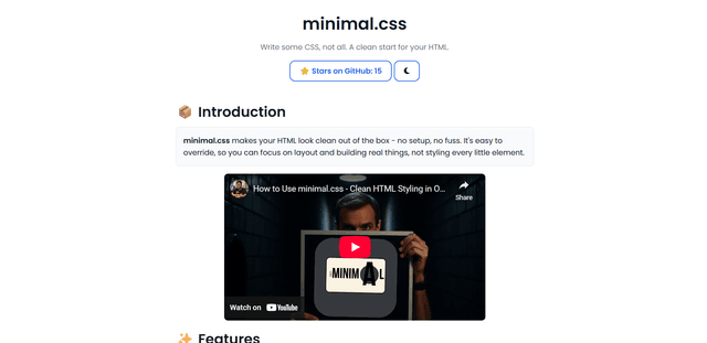 Minimal.css
